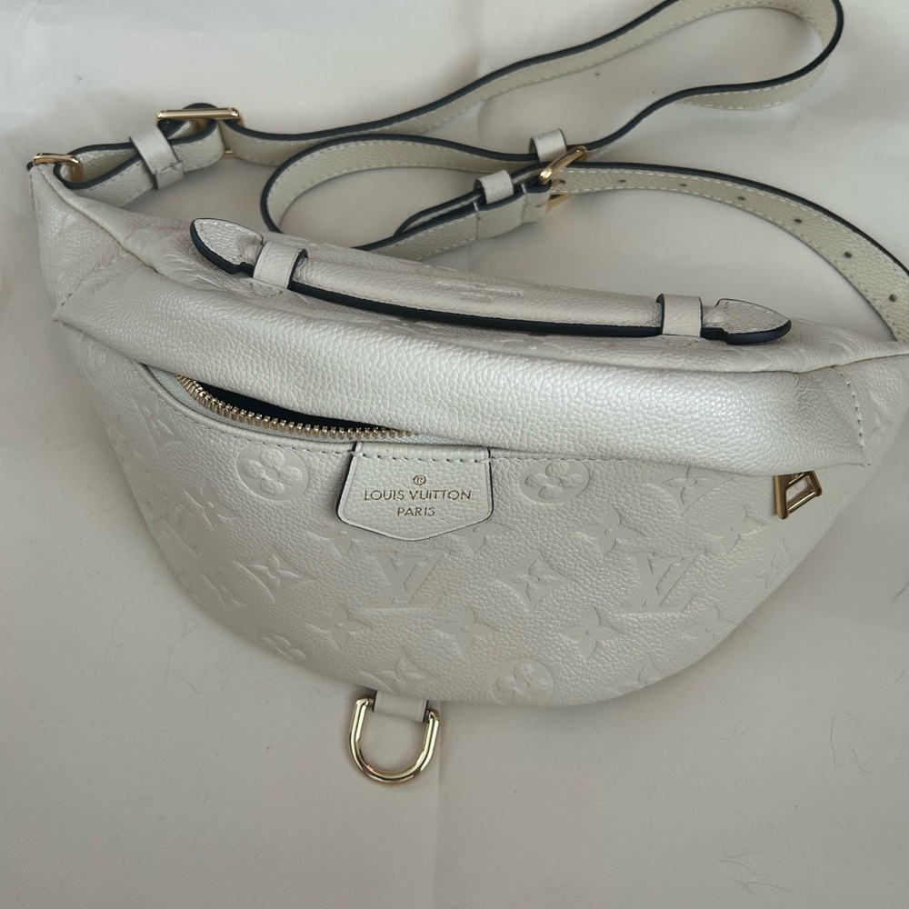 White Leather Bum Bag